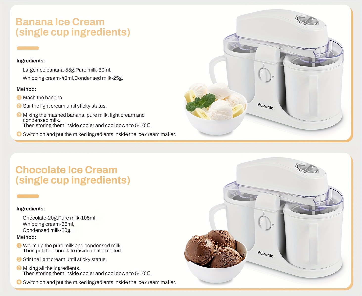 Home Ice Cream, Detachable Design for Easy Cleaning, Perfect for Making Homemade Ice Cream, Smoothies And Frozen Yogurt, 1QT, Party, Summer Essentials, Halloween And Christmas Gifts Suitable for Giving 18 Home Ice Cream, Detachable Design for Easy Cleaning, Perfect for Making Homemade Ice Cream, Smoothies And Frozen Yogurt, 1QT, Party, Summer Essentials, Halloween And Christmas Gifts Suitable for Giving