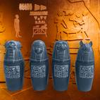 1 set of black egyptian statue set made of resin home decoration handmade painted crafts unique and meaningful collection scene arrangement sculpture