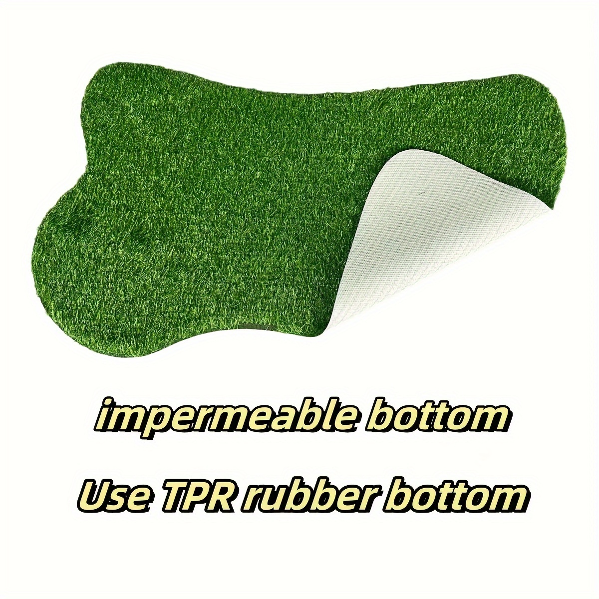 artificial   potty pad easy to clean odor resistant indoor outdoor pet training grass mat washable and reusable dog potty training pad dog   pad Product details 4