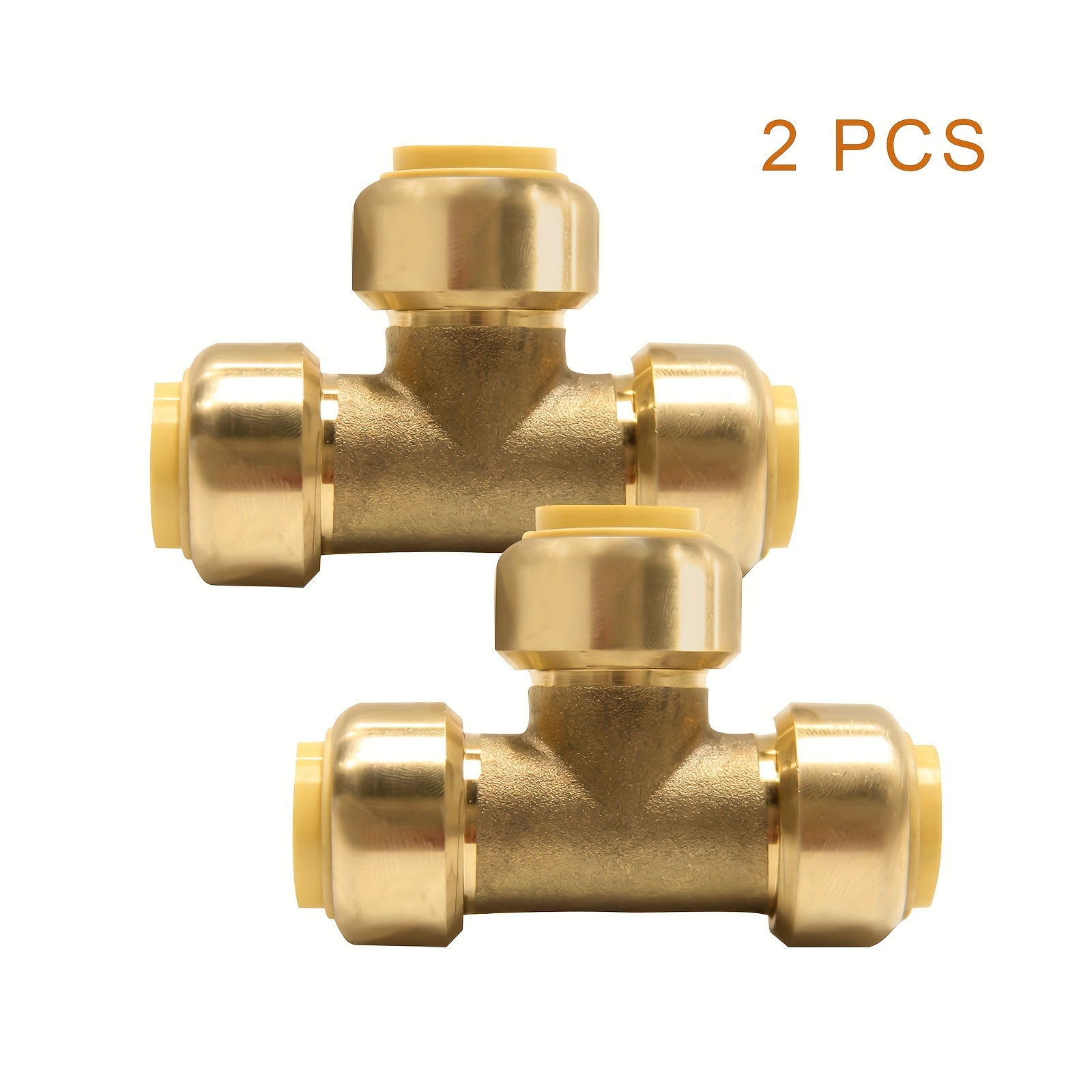 

2 1/2 In Npt American Standard Three-way Push-in Quick Connectors, Lead-free Copper Push-in Quick Connectors Used For Connecting Pex, Copper, Cpvc Pipes.