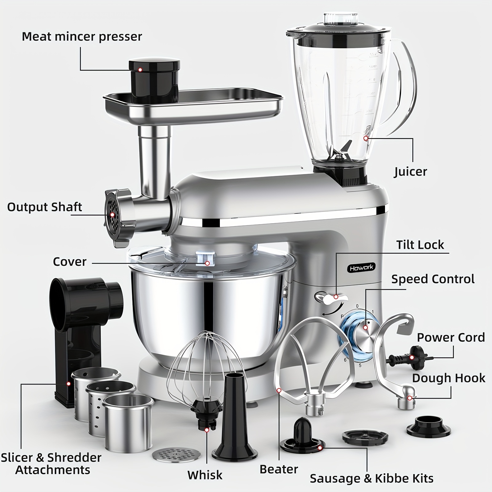 6 i 1 multifunktionell robotredskap med 5 5l rostfri - Temu Sweden