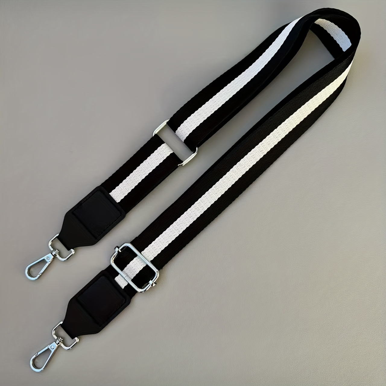 E-shop Lässige Kontrastgestreifte -Gurtverlängerung, Verstellbarer Kurzer Langer Gurt, 1.5In Breiter Handtaschen-Schultergurt, Gurt-Zubehörband,