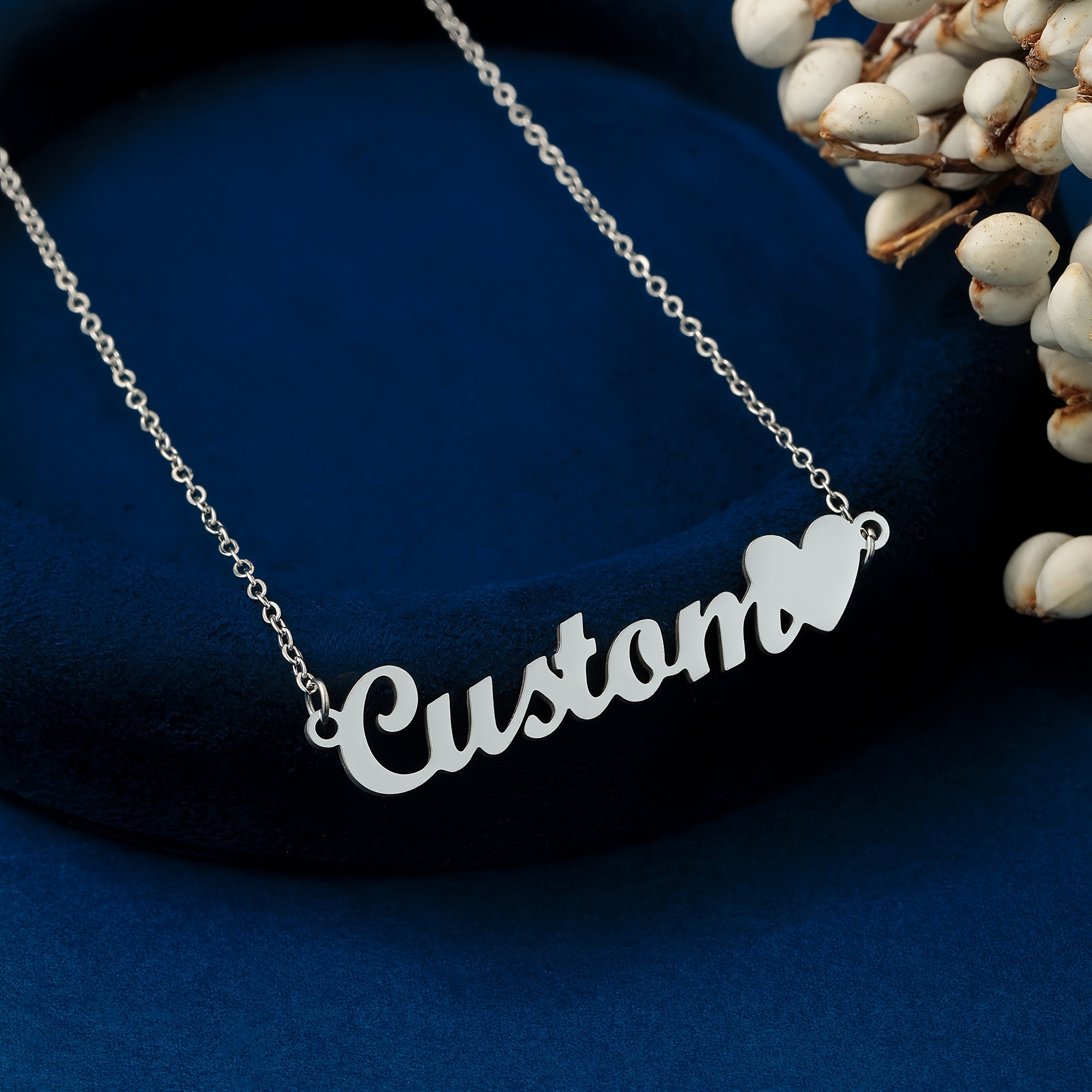 Personalized Stainless Steel Necklace With Custom Letter Name Pendant Ideal For Women And Girls