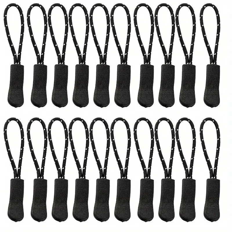 50 Piezas De Baoblaze De Cremallera Cordón Etiqueta De Cremallera Extension De Cremallera De Repuesto Para Chaqueta