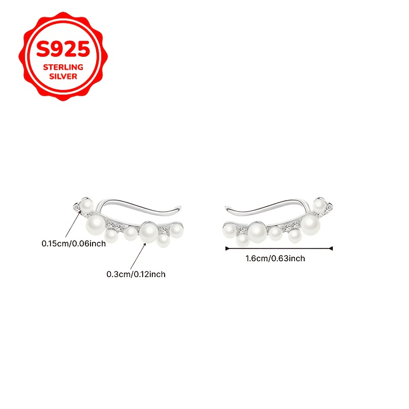 Women's 925 Silver Hypoallergenic Ear Hooks — Valentine's Gift