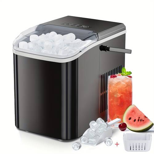 ice maker machine produces 9 ice cubes in ice machine 26 5 of ice in 24 hours ice maker machine for counter top small portable self cleaning ice maker suitable for homes kitchens rvs and parties