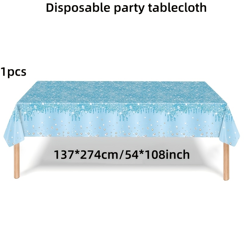 TEMU Halloween, Navidad, Mantel de de azul , 1 pieza, Mantel rectangular de 54×108 pulgadas, Adecuado para fiestas de , y aniversarios
