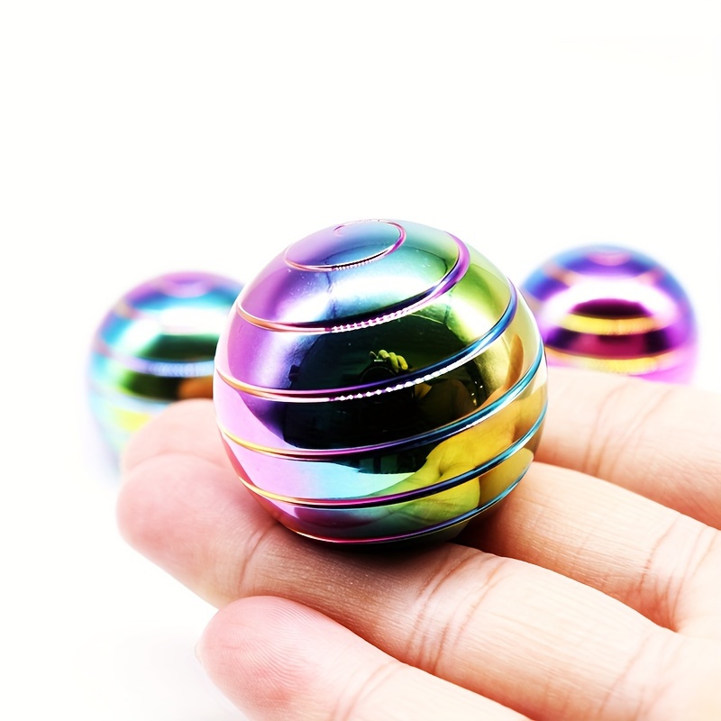 

Gradient Color 38mm Diameter Metal Desktop Desktop Rotating Toy, Metal Rotating Ball, Great Desktop Toy For New Year Gift, Adult Toy Gift