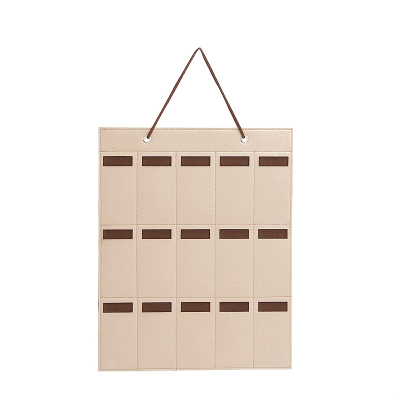 TEMU 1pc Voidisle Hanging Storage Bag - Multi-compartment Wall-mounted Shelf Suitable For Glasses, Hairbands, Jewelry &, Space- Fabric Hanging Rack