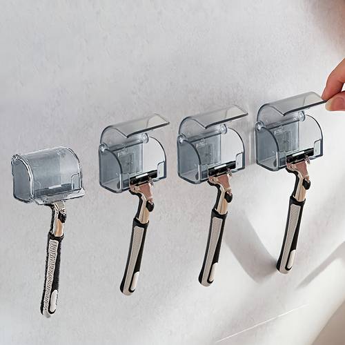 razor holder for shower wall self waterproof hooks holds razors loofah towels toothbrushes for fusion venus bathroom travel storage