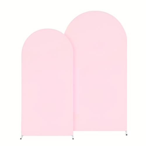 2pcs 6ft 6 6ft elegant polyester spandex photography backdrop cloth elastic and stretchable wrinkle free arch cover with zipper closure at photo backdrop cloth props suitable for party activities wedding ceremonies gender reveal