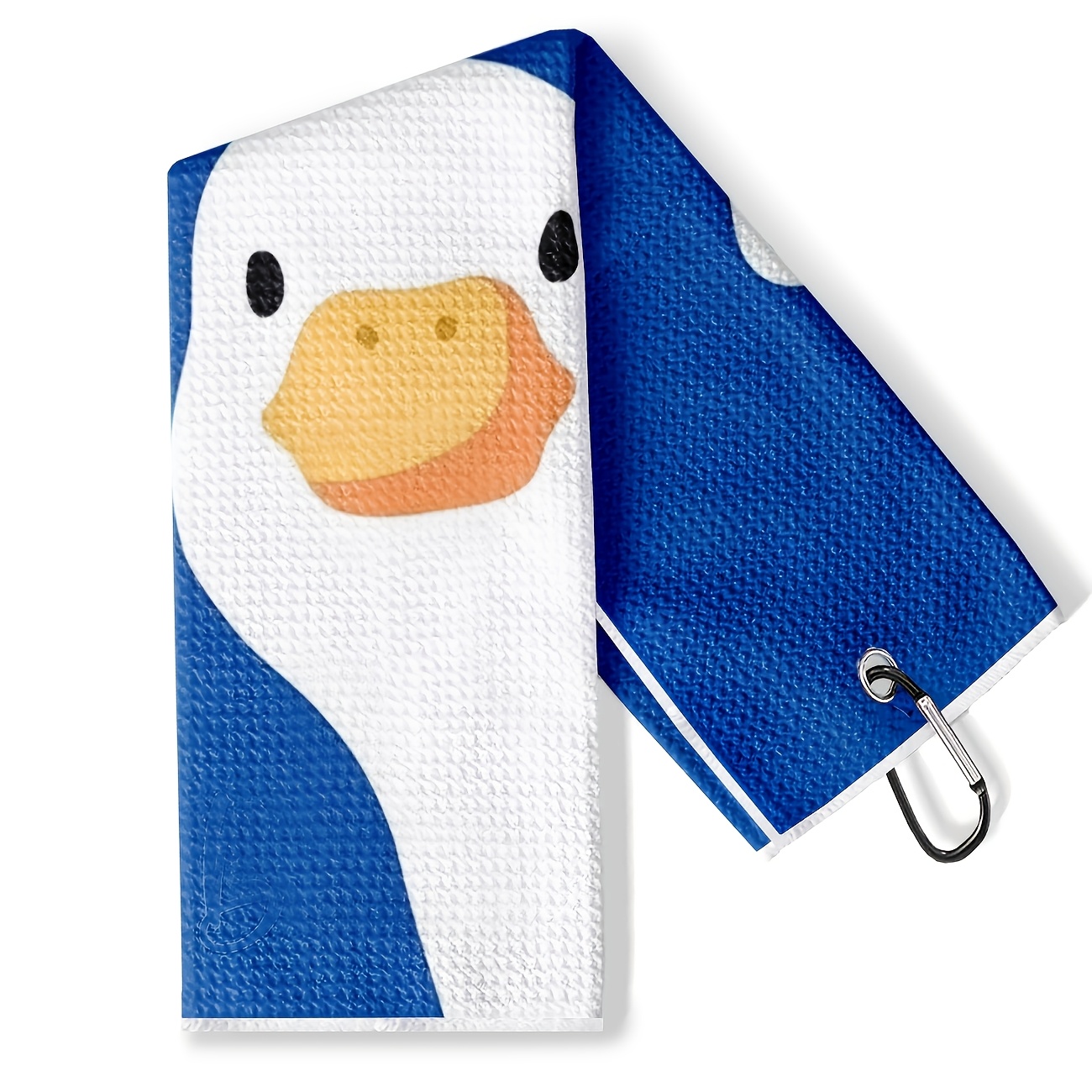TEMU 1pc Golf Towel, Cartoon Duck Pattern Golf Towel, Golf Towel For Golf Bag, Men's Golf Towel For Golf Bag, Women's Golf Towel, Large Size Golf