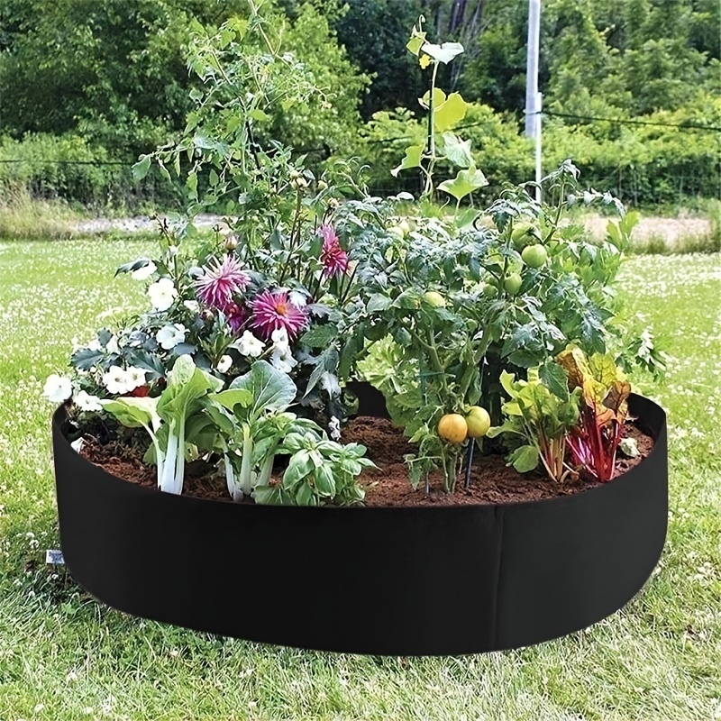 

50/ Gallon Large Capacity Plants Garden Flower Planter Elevated Vegetable Box Planting Grow Bag