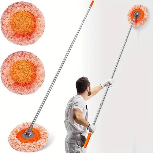 serpillière de plafond extensible, taille étendue 190cm*28cm, nettoyage universel à sec/humide pour mur et plafond, adaptée aux , carrelages, fenêtres en verre et voiture, extensible flexiblement réversible - idéal pour et commercial