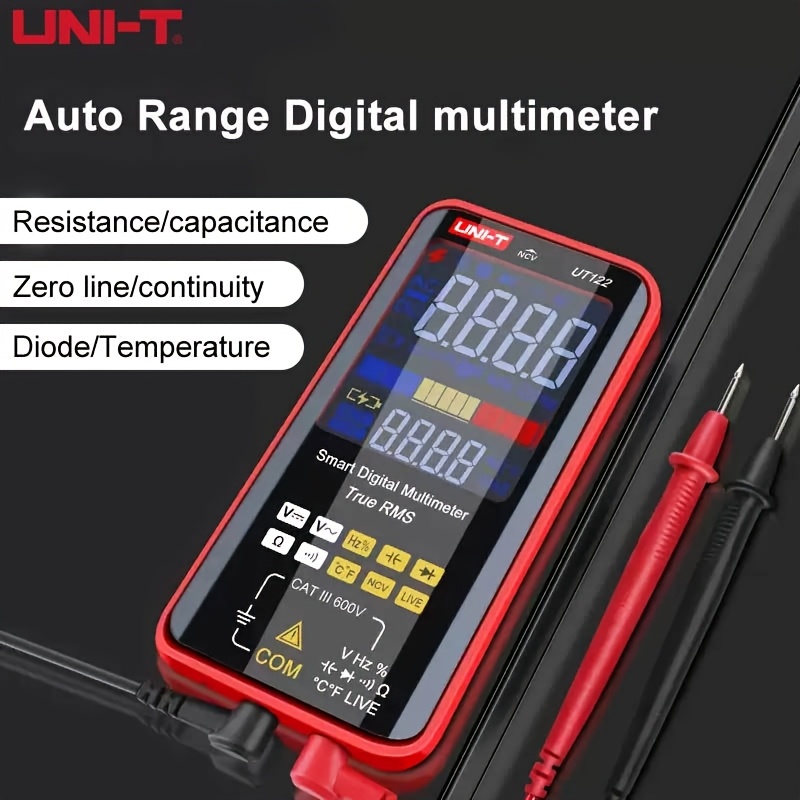 UNI-T UT122 Smart Professional Digital Multimeter Dual Display Mode NCV LIVE Tester True RMS Intelligent Multimeter