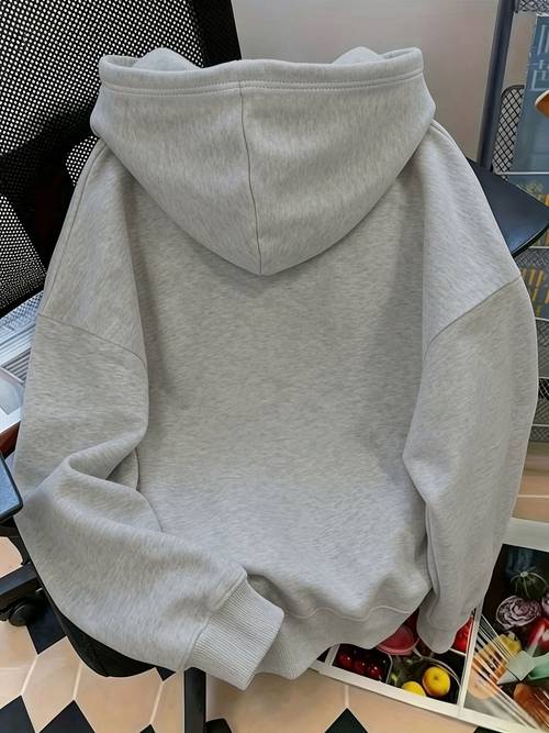 autumn and winter apparel cartoon kitten face pullover hooded sweatshirt with cat paw cuff and letter print pocket casual long sleeve top loose oversized girly hoodie with pocket versatile top daily commuting