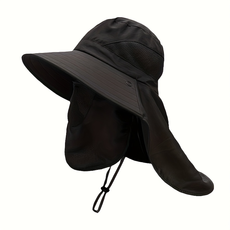1 Sombrero de Verano con Ala Ancha que Cubre la Cara, Ideal para Actividades al Aire Libre como Ciclismo, Pesca y Senderismo