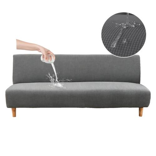 high quality sofa bed cover stretch futon slipcover armless couch protector checked elastic washable cover for pets living room