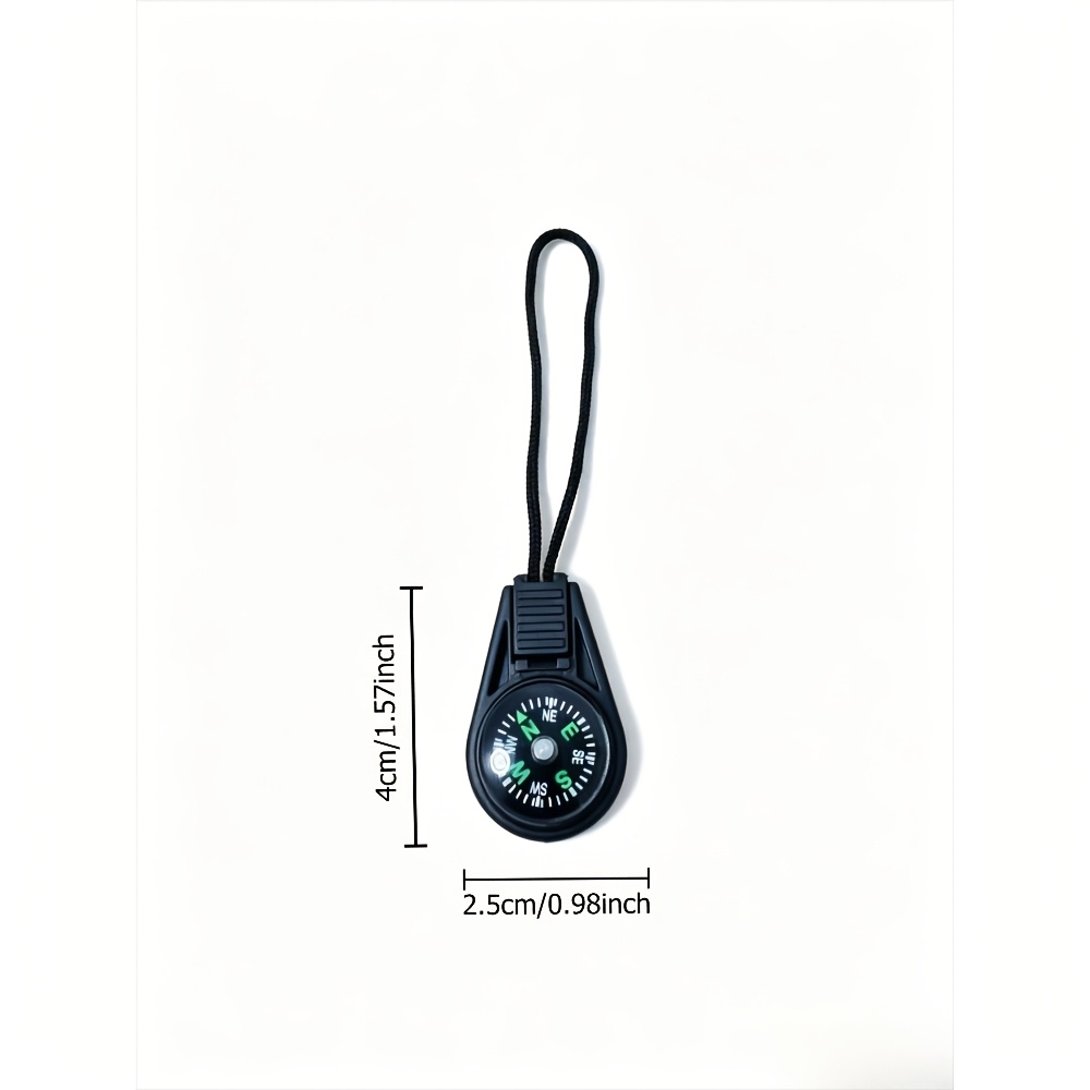 25pcs Mini Black Survival Compasses for Outdoor Adventure