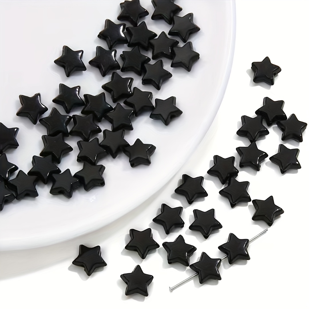 

150 Pcs Star-shaped Acrylic Beads For Diy Jewelry Making - Versatile Craft Beads For Bracelets, Necklaces, And Handmade Accessories