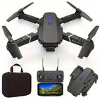 para principiantes e88 con cámara 480p - wifi habilitado, video real, sin cabeza, y aterrizaje con un solo botón, volteos de 360°, estuche portátil incluido
