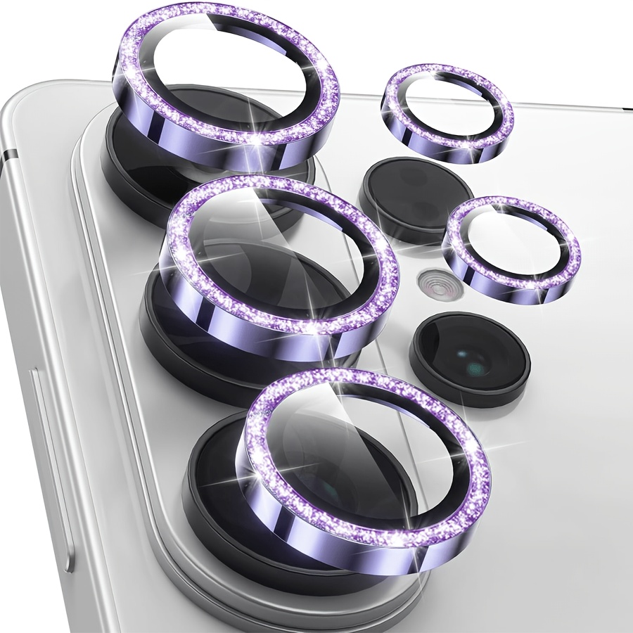 TEMU 5pcs Camera Lens Protector For For Galaxy S26 Ultra | 1:1 , 9h+ Tempered Glass With Anti-scratch Glitter , Case-friendly & Anti-fingerprint