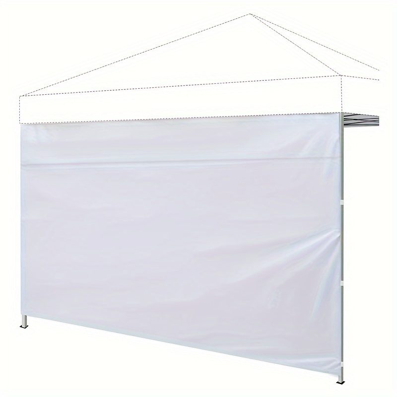 

Sun Uv Shade Curtain Sidewall For 10x10 Pop Up Canopy - Straight Legs, Instant Canopy, Only 1 Pack Sidewall (white)
