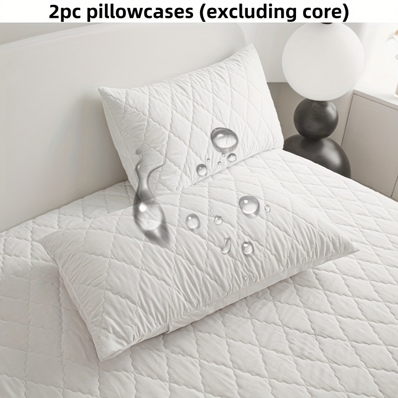 TEMU 2pcs Ultrasonic Solid Color Pillowcases, Seasonal Bedding Pillowcases, Pillowcases, Machine Washable Pillowcases Suitable For Dormitory Rooms