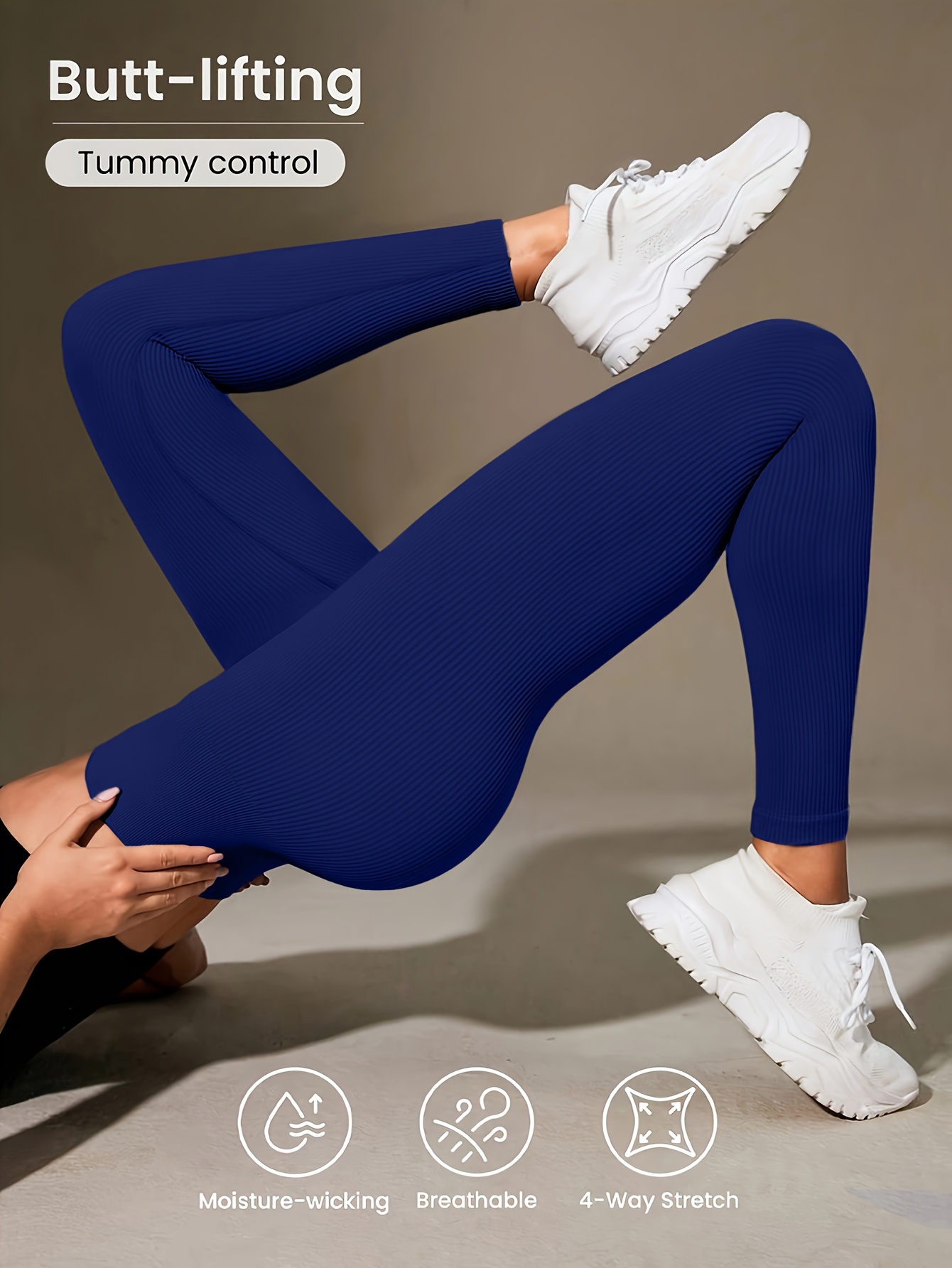 womens high waisted tummy control   leggings high stretch ribbed moisture wicking comfortable and stylish versatile for multiple occasions