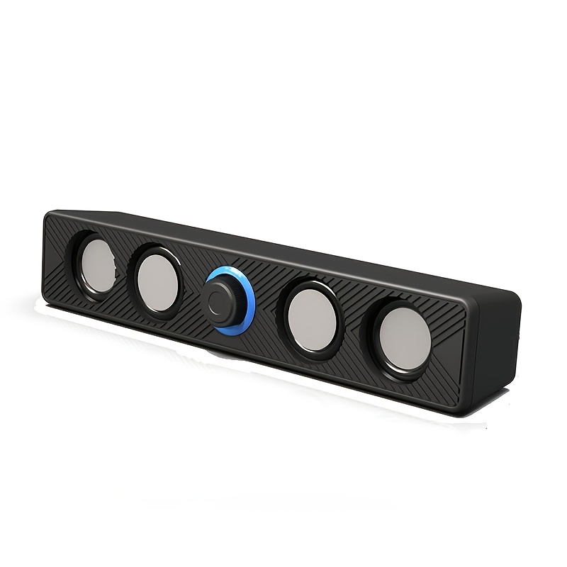 TEMU Desktop Pc Wired Speakers, Usb Powered Stereo With Volume Control, Soundbar Speakers, Suitable For Gaming Home Theater Surround Sound System
