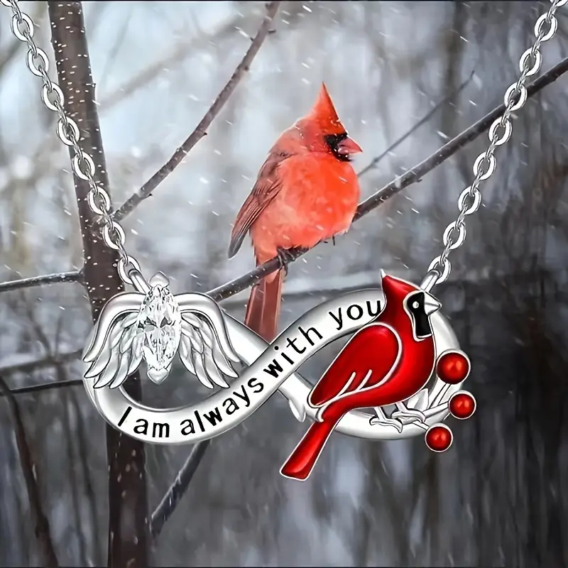 Halia Swarovski Red Cardinal Bird Necklace Halia Swarovski Red Cardinal Bird Necklace