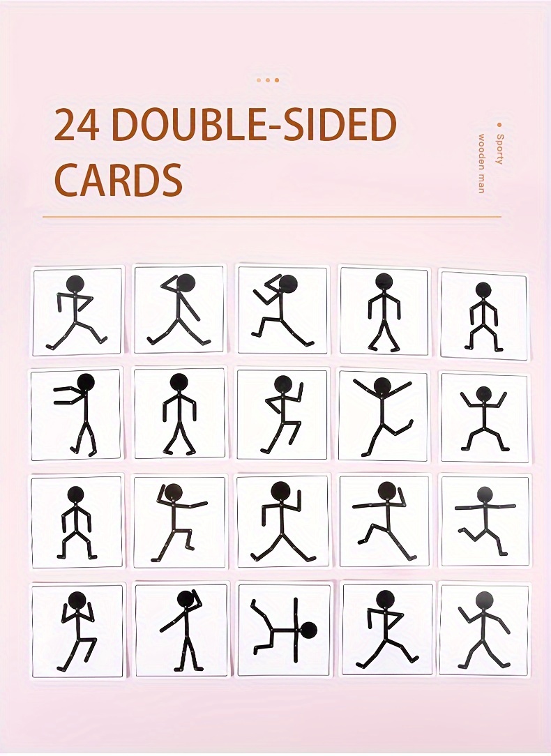 Wooden Puzzle Versatile Activity Little Wooden Figures, a Tabletop Game That Enhances Manual Skills And Promotes Parent-Child Interaction, Perfect As Gifts for Christmas, Birthdays, And Parties for Boys And Girls