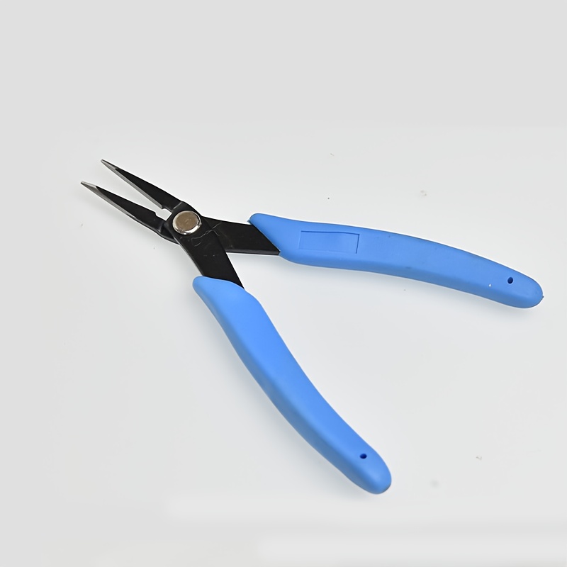 Smooth Jaws High Carbon Steel Pointed Nose Pliers - Grip Handles For Jewelry Making, Diy Craft Tools
