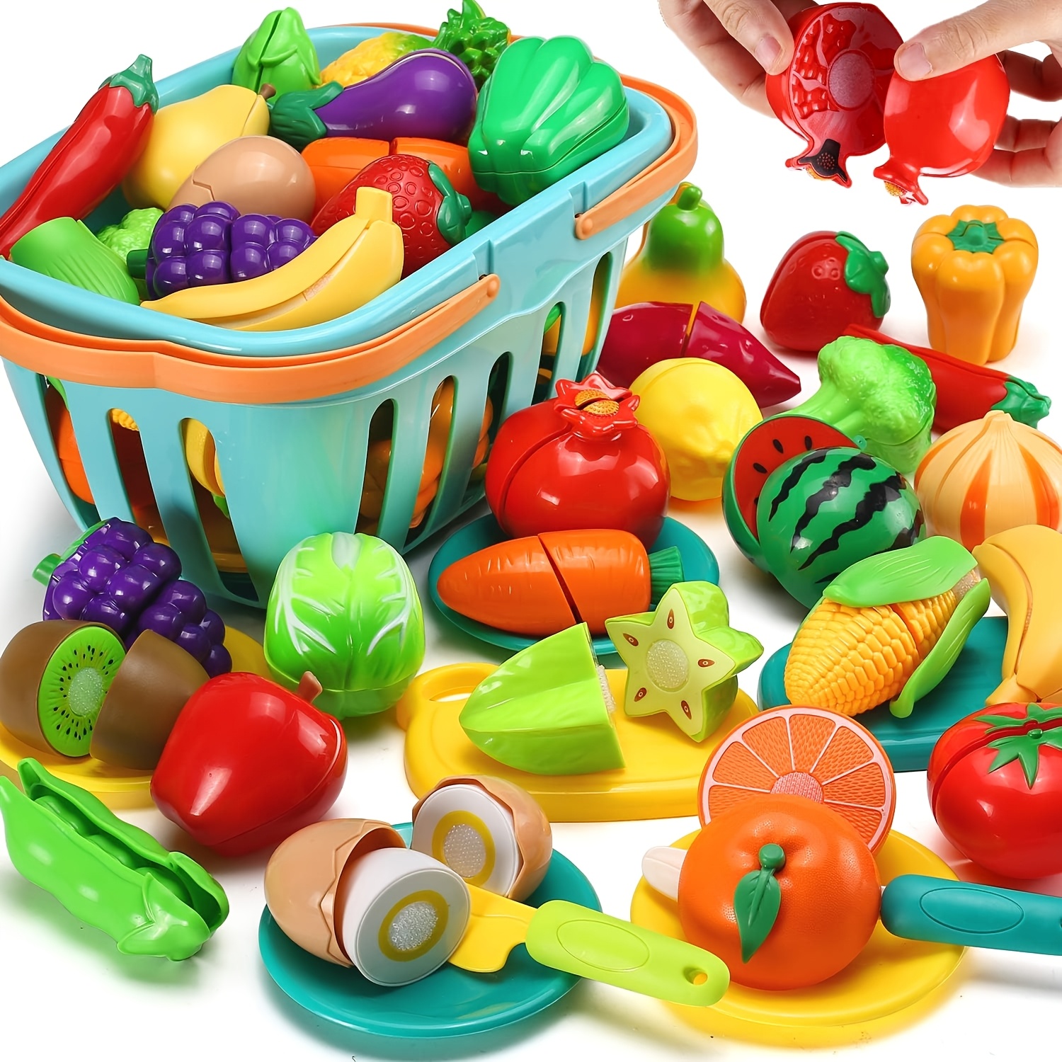 20pcs mini cutting fruit vegetable   pretend play kitchen toy simulation food toy pretend play toy without blade