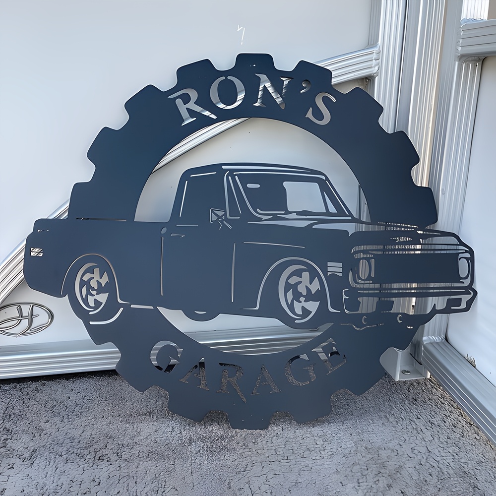 

Metal Wall Art - Classic Car Series Sign, Customizable Garage Decor For Men's Cave, Perfect Gift For Car Enthusiasts