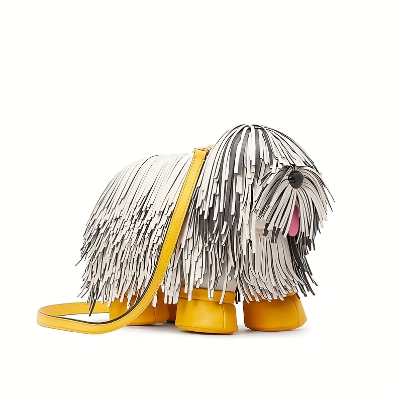 TEMU Trendy Artistic Puppy Bag: Hand-painted Corgi Tassel Crossbody | Offer & Best Seller | Stylish For Women