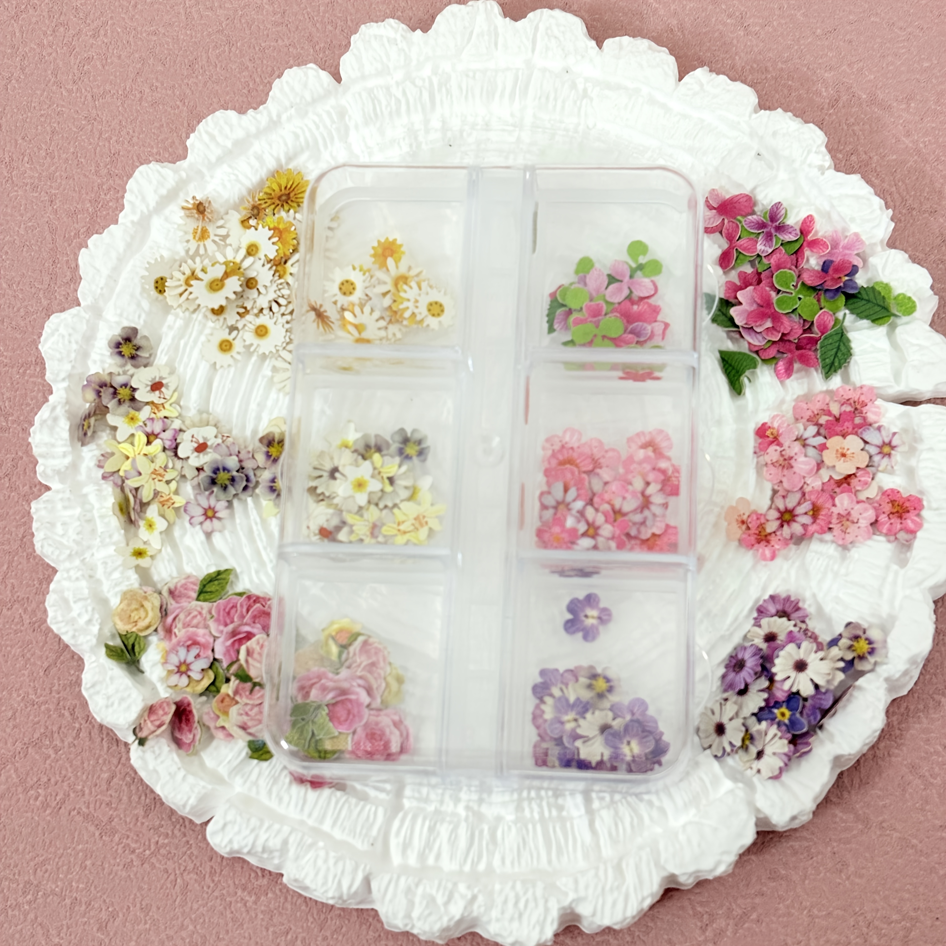 E-shop 150 Stück Blumen-Epoxidharz-Füllblätter, Gemischte Holzfasern-Blumen – Rosen, Iris, Süßgras, Ideal für Schmuckherstellung,