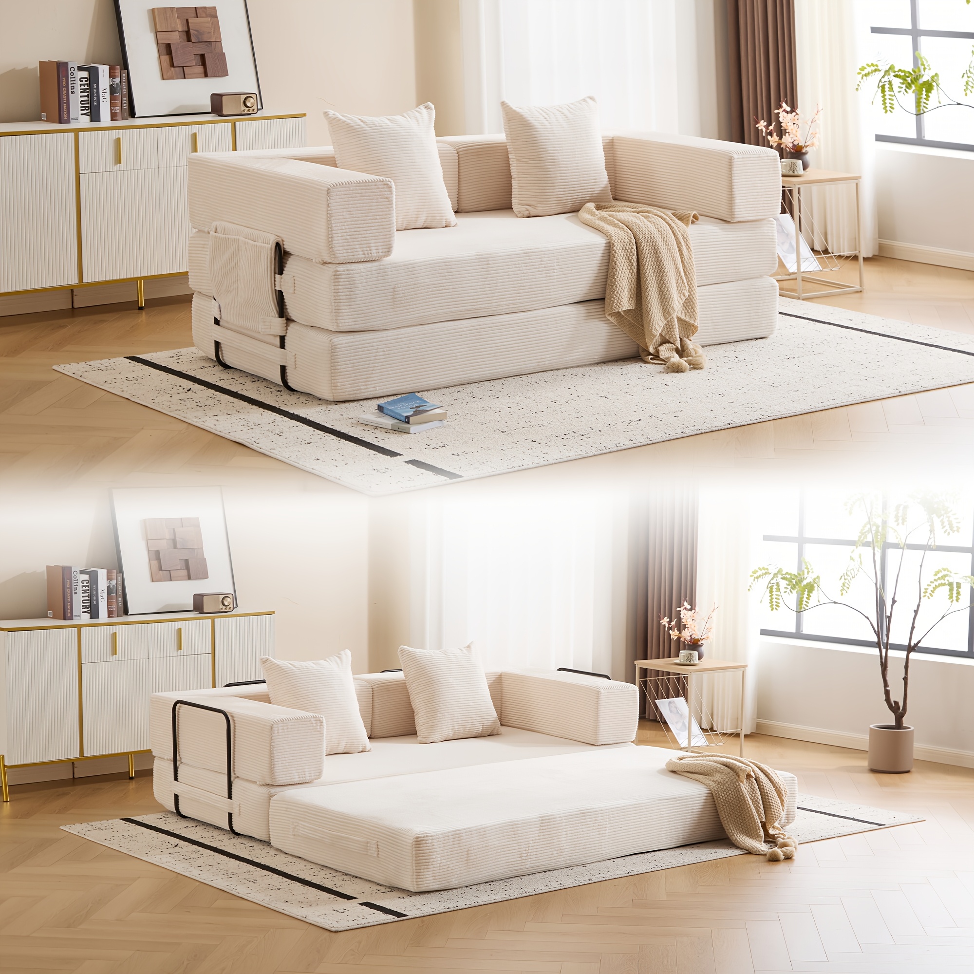 folding sofa bed sold on Temu Canada