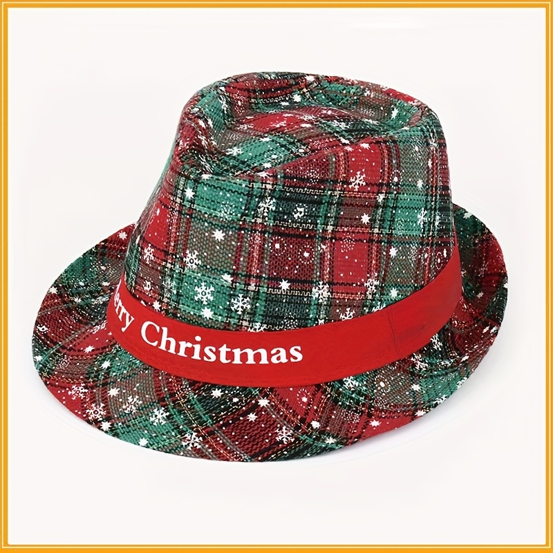 [fashion Dress Up Santa Hat] 1pc Men's Christmas Festival Dress Up Headwear, Hat, Magic Performance Hat