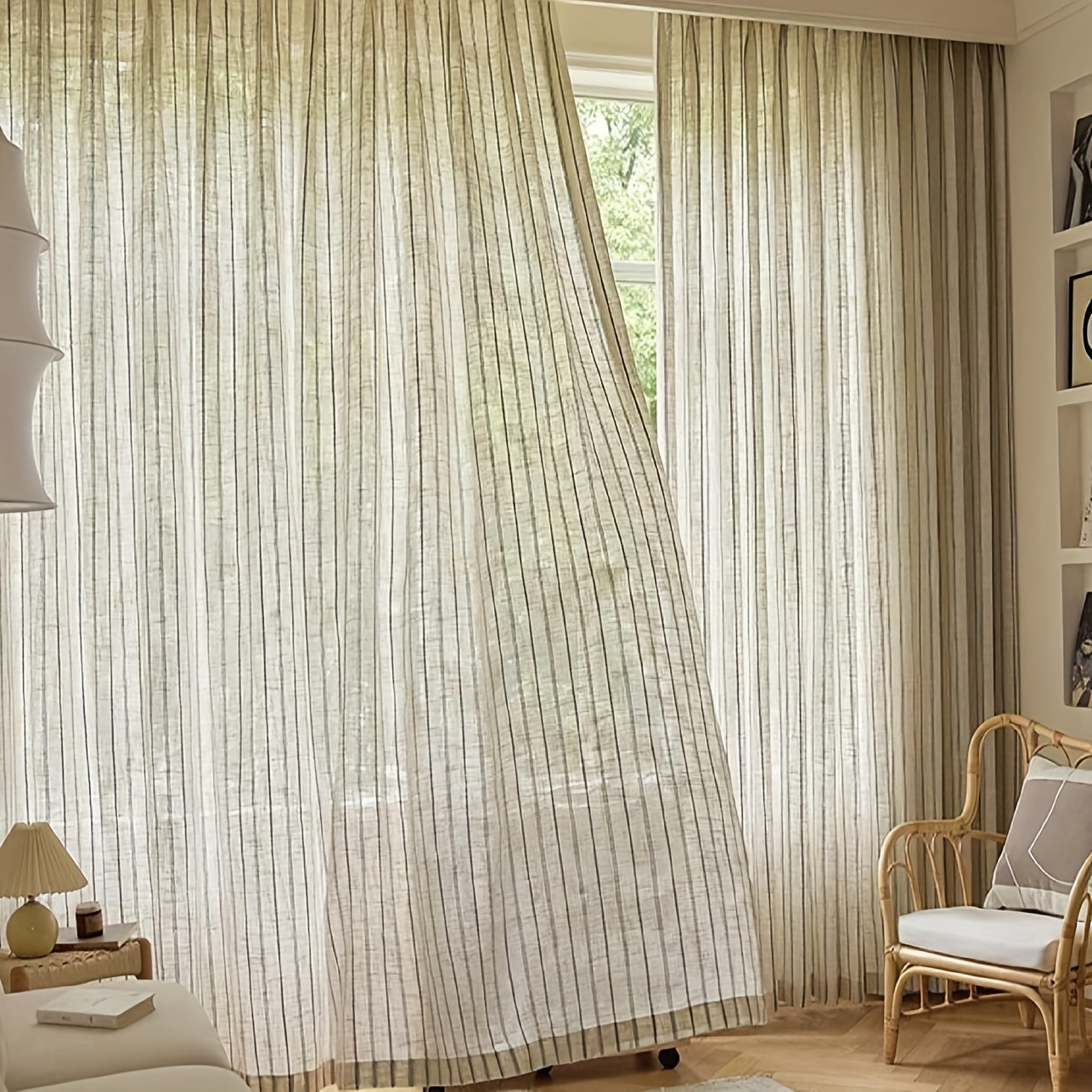 TEMU 1pc Thickened Window Screen With Light Penetration And Non-transparency, Suitable For