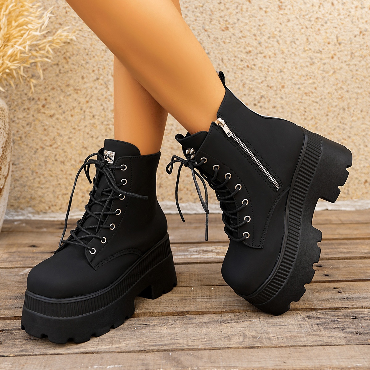 platform shoes gothic sold on Temu United States