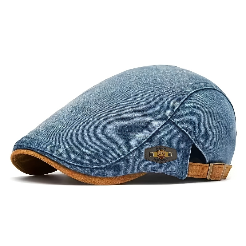 TEMU Fabric Color Is Normal, Retro Casual Men's Beret, British Design Showcasing Fashion And Trendiness. Provides Good , Suitable For Winter And .