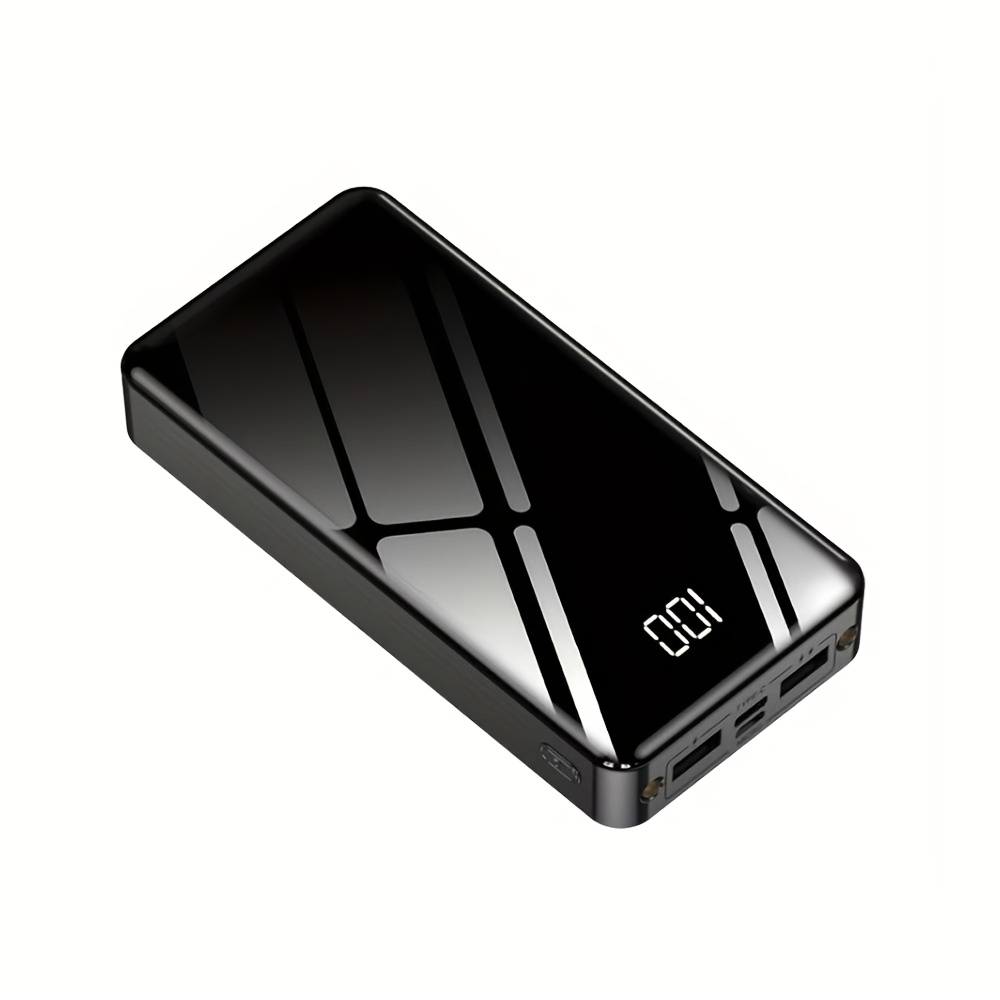 E-shop Powerbank mit 50000mAh großer Kapazität, LED-Digitalanzeige, Beleuchtungsfunktion, mehrere Anschlüsse (Typ-C, Micro, USB), tragbares