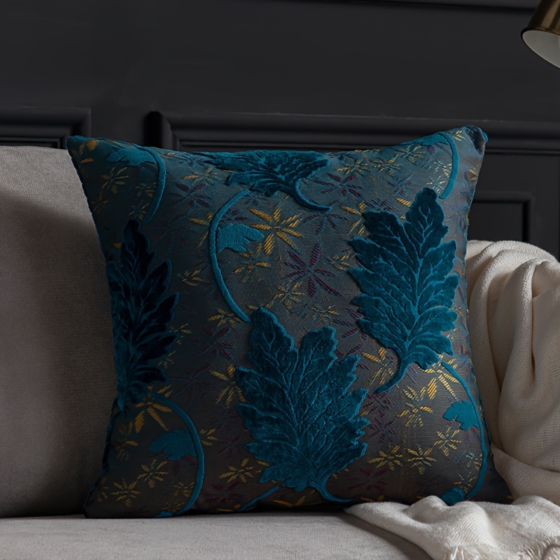 1pc Jacquard Velvet Pillowcase Double-sided Pattern Decorative Cushion Cover Living Room Room Sofa Pillowcase Large Size