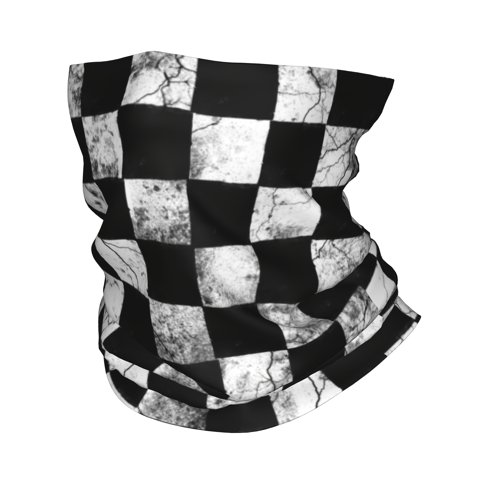 TEMU Bandana cache-cou masque facial imprimé à motif à grunge , multifonctionnel pour cyclisme, unisexe, adulte, hiver