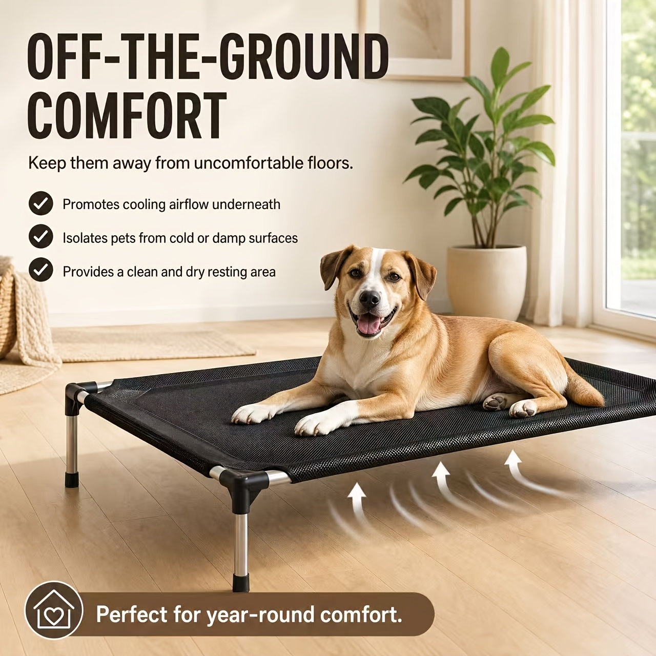 TEMU Lit de Voyage pour Animaux S/M/L Multi-Tailles Disponibles, Convient aux Chats/Chiens de Petite Taille/Chiens de Moyenne à Grande Taille, de