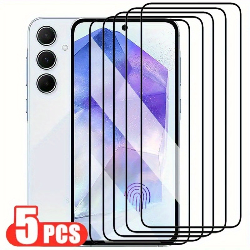 5 kosov kaljenega stekla za celotno zaščito zaslona pametnega telefona Galaxy A56/A36/A26, zaščitna folija za telefon A16/A16 5G/A06, zašči