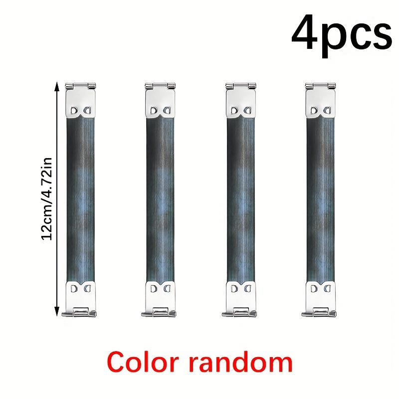 TEMU Lot de 4 fermoirs à bisou à armature flexible interne pour de porte-monnaie et de sac à main DIY (couleur aléatoire avec 3 tailles différentes