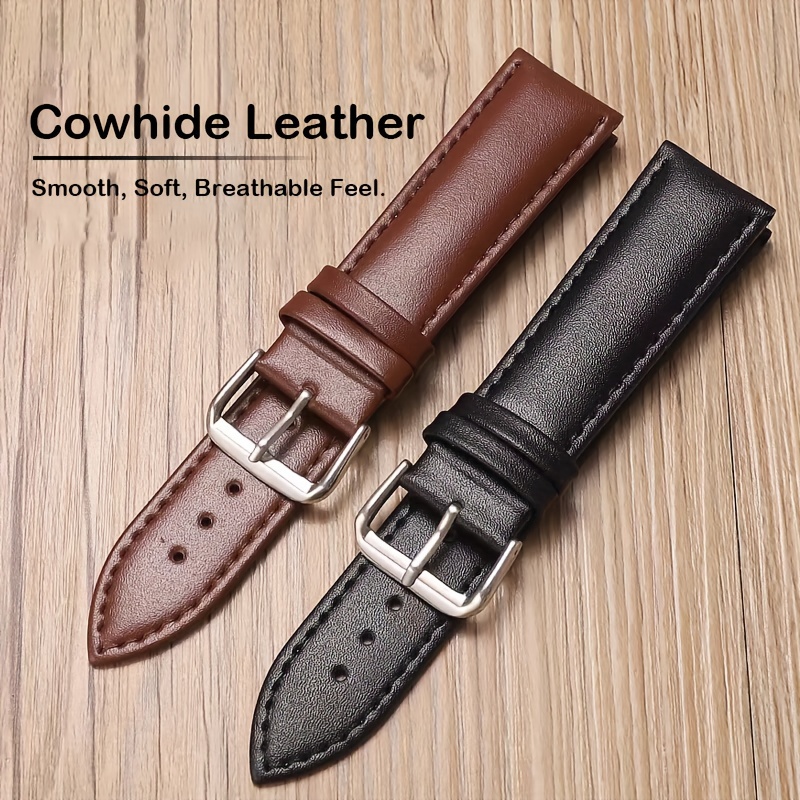 Lot De Bracelets De Montre En Cuir Véritable - Largeurs 12mm à 24mm - Neuf Avec Étiquettes