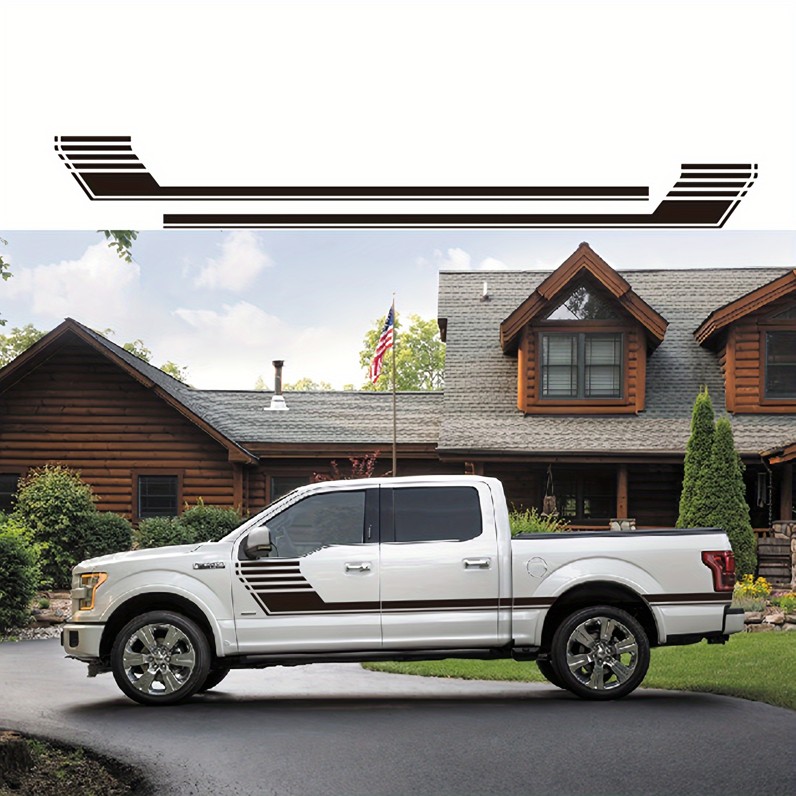 F-150 Performance Car Side Skirt Stripe Graphics Vinyl Decal Car